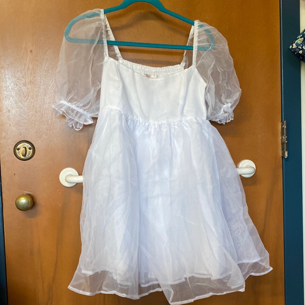 Francescas White Baby Doll Dress